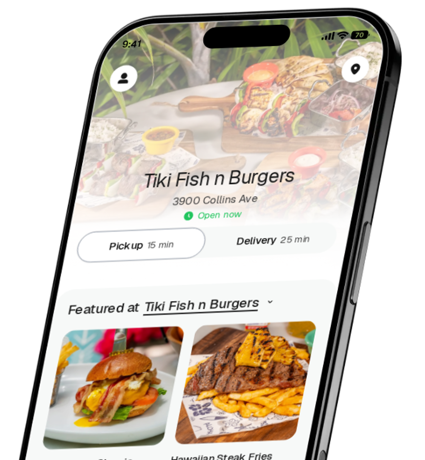 Tiki Fish n Burgers app preview
