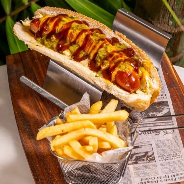 The Signature Hot Dog Sandwich.