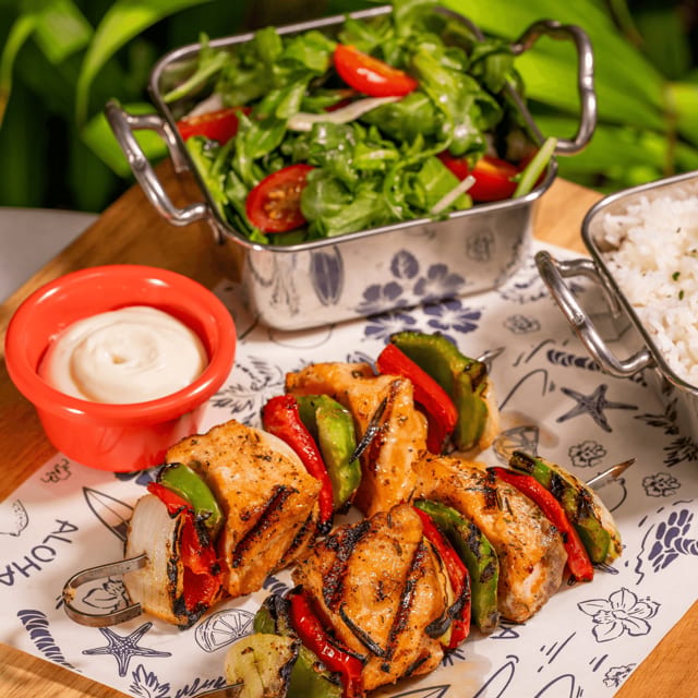 Salmon Kebab Specials.