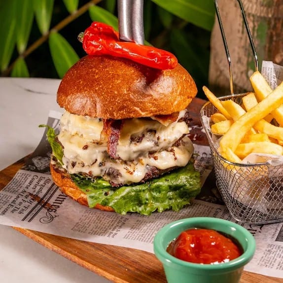 Tiki's Big Kahuna Burger.